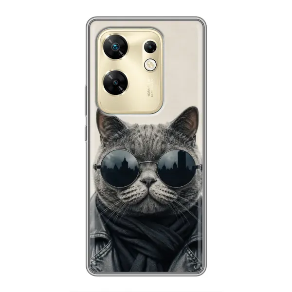 Чехол с рисунком «Модный кот» для Infinix Zero 30 Чехол с рисунком «Модный кот» для Infinix Zero 30
