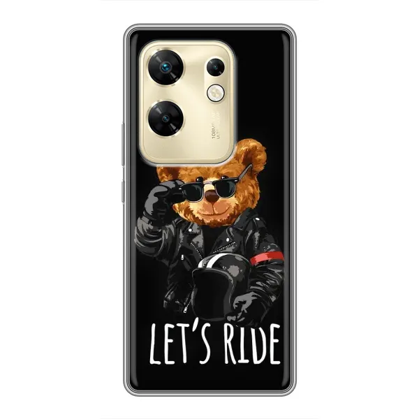 Чехол с рисунком «Модный Мишка» для Infinix Zero 30