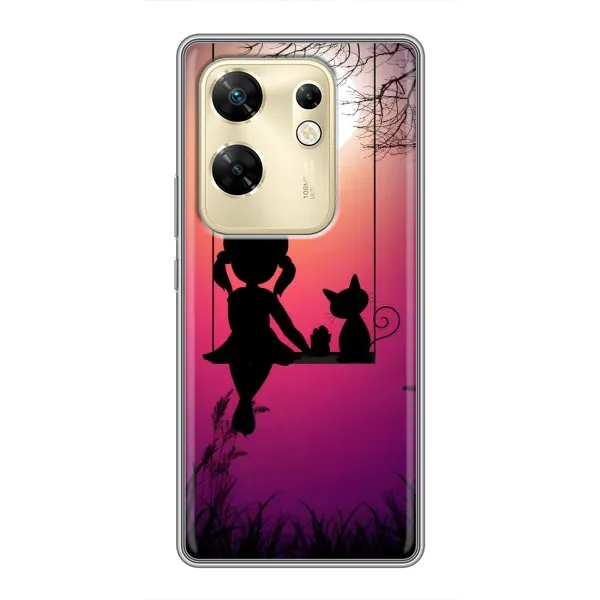 Чехол с рисунком «На качели» для Infinix Zero 30 Чехол с рисунком «На качели» для Infinix Zero 30