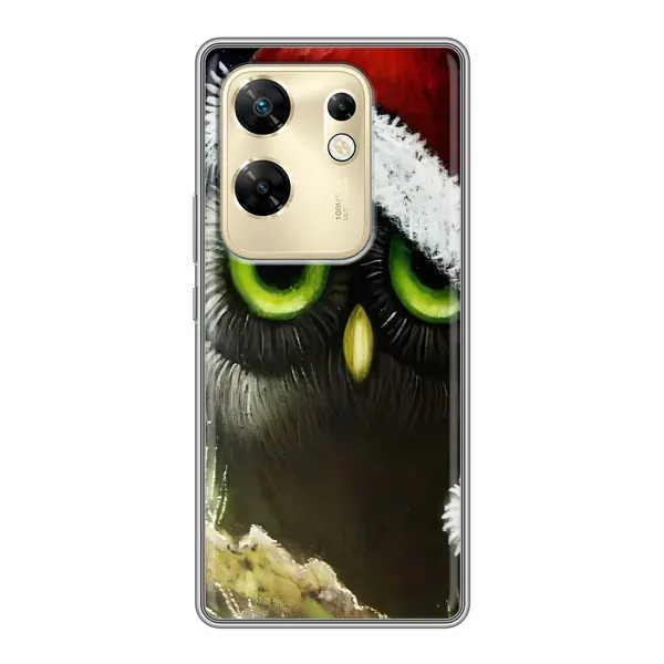 Чехол с рисунком «Новогодняя Сова» для Infinix Zero 30 Чехол с рисунком «Новогодняя Сова» для Infinix Zero 30