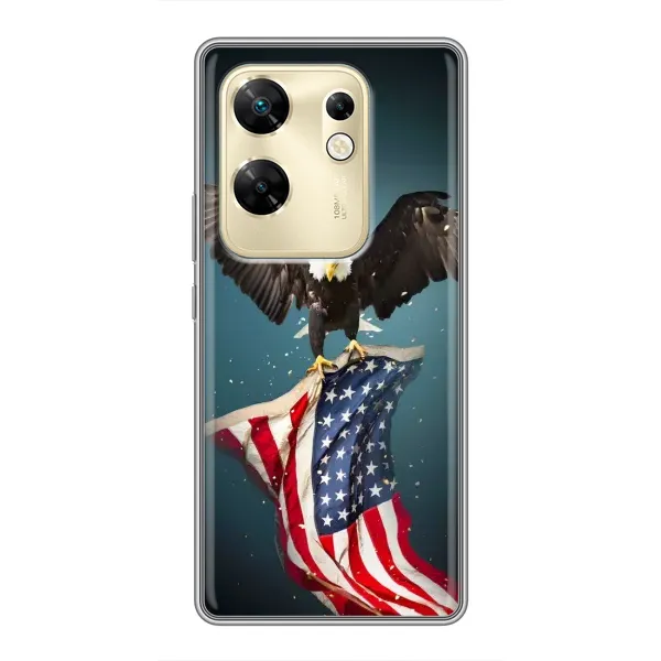 Чехол с рисунком «Орел и флаг» для Infinix Zero 30 Чехол с рисунком «Орел и флаг» для Infinix Zero 30
