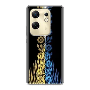 Силиконовый Чехол на Infinix Zero 30 (Патриотическая вышиванка)