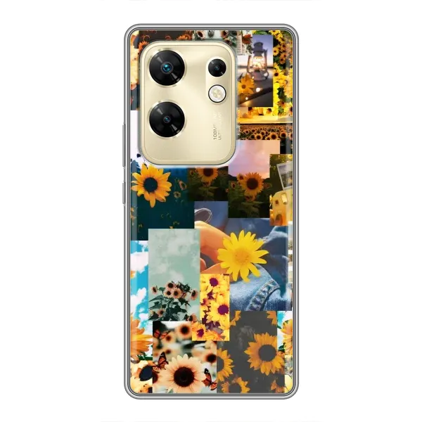 Чехол с рисунком «Подсолнуховый дизайн» для Infinix Zero 30 Чехол с рисунком «Подсолнуховый дизайн» для Infinix Zero 30