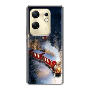 Силиконовый бампер на рождество для Infinix Zero 30 (Поезд)