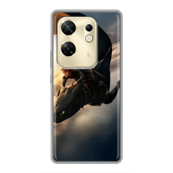Чехол с рисунком «Полет Беззубика» для Infinix Zero 30 Чехол с рисунком «Полет Беззубика» для Infinix Zero 30