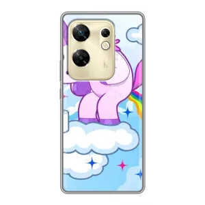 Чохол Unicorn на Infinix Zero 30 (Веселка Єдиноріга)