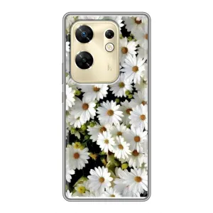 Чехол с ромашками на Infinix Zero 30 (Рамка в ромашках)