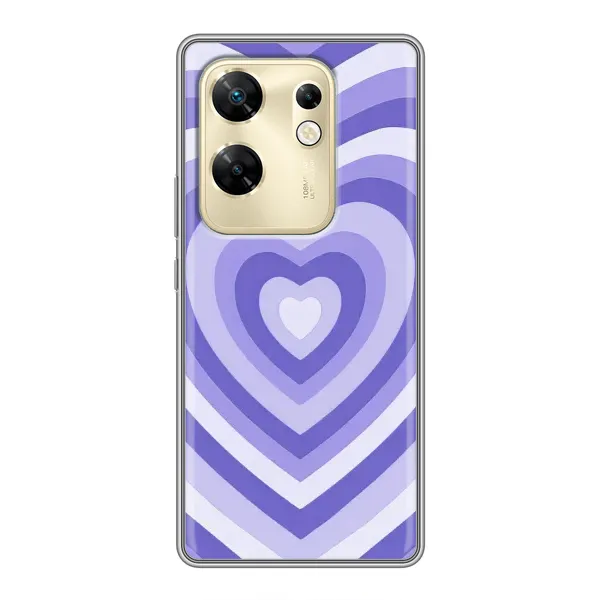 Чехол с рисунком «Сердце фиолет» для Infinix Zero 30 Чехол с рисунком «Сердце фиолет» для Infinix Zero 30