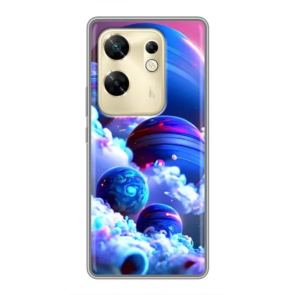 Чехол с рисунком «Синие планеты» для Infinix Zero 30 Чехол с рисунком «Синие планеты» для Infinix Zero 30