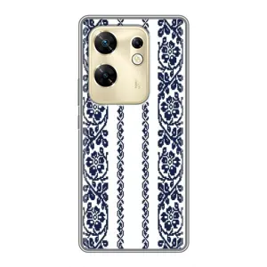 Силіконовый Чохол на Infinix Zero 30 з картинкой Вишиванки (Синя вишиванка)