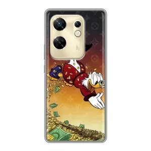 Силиконовый чехол для Infinix Zero 30 (Скрудж Луи Виттон)