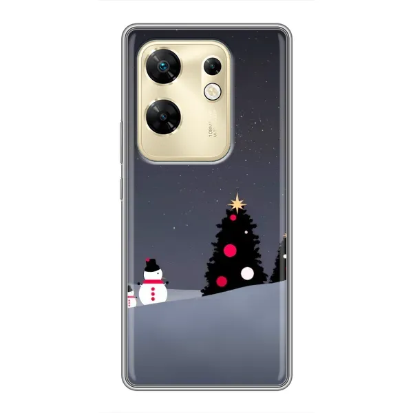 Чехол с рисунком «Снеговички» для Infinix Zero 30