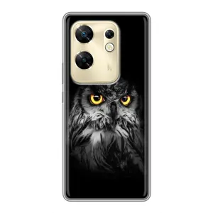 Чехлы с принтом СОВЫ для Infinix Zero 30 (Сова на чёрном)