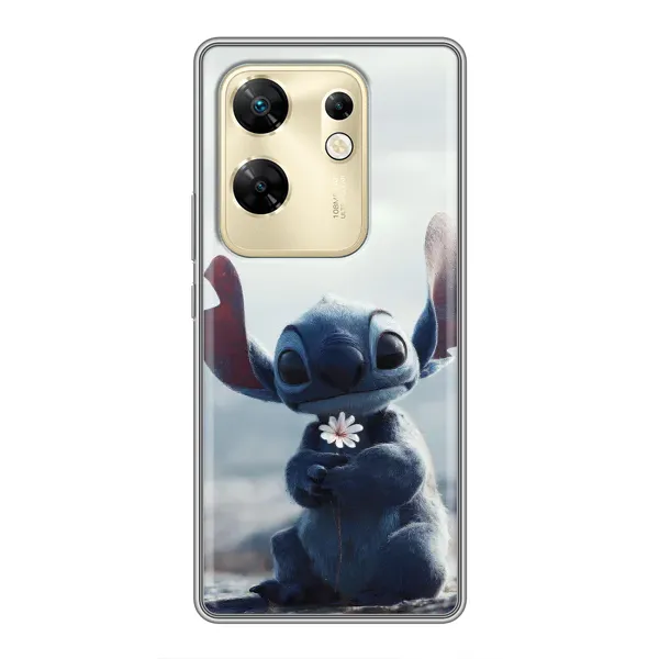 Чехол с рисунком «Стич с цветочком» для Infinix Zero 30 Чехол с рисунком «Стич с цветочком» для Infinix Zero 30
