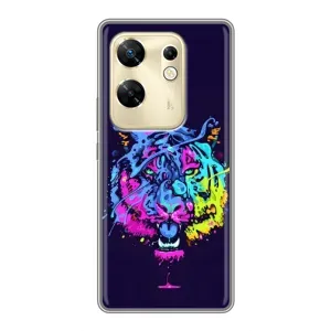 Силиконовый бампер с картинкой животных для Infinix Zero 30 (Тигр-Арт)