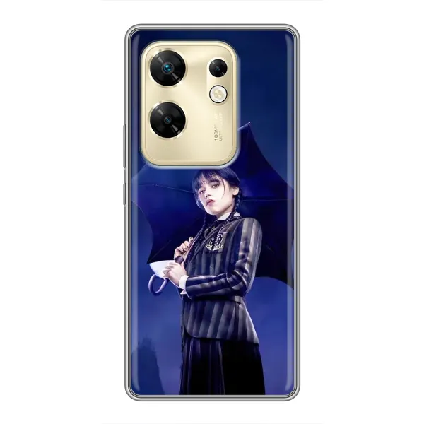 Чехол с рисунком «Уэнсдей с зонтом» для Infinix Zero 30 Чехол с рисунком «Уэнсдей с зонтом» для Infinix Zero 30