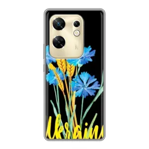 Чехол на Infinix Zero 30 Украинский дизайн (Ukraine в цветочках)