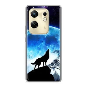 Чехол с Волком на Infinix Zero 30 (Воет на луну)