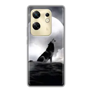 Чехол с Волком на Infinix Zero 30 (Волк и луна)