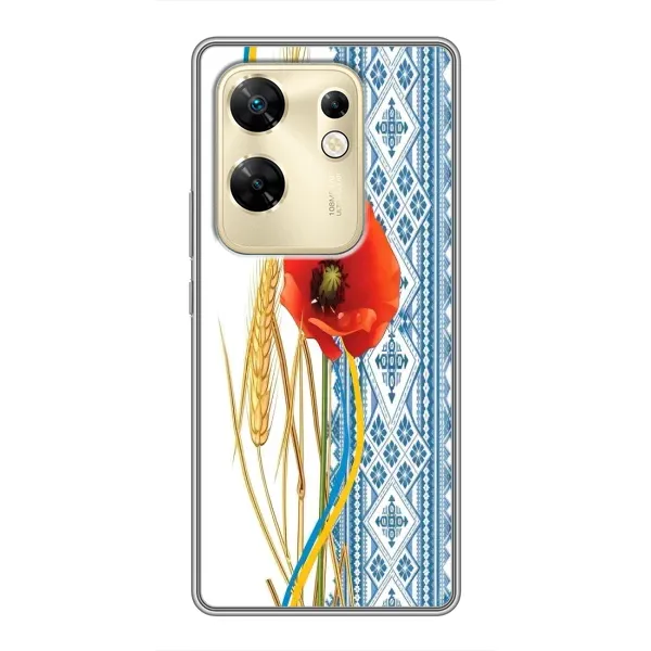 Чехол с рисунком «Вышиванка с цветком» для Infinix Zero 30 Чехол с рисунком «Вышиванка с цветком» для Infinix Zero 30