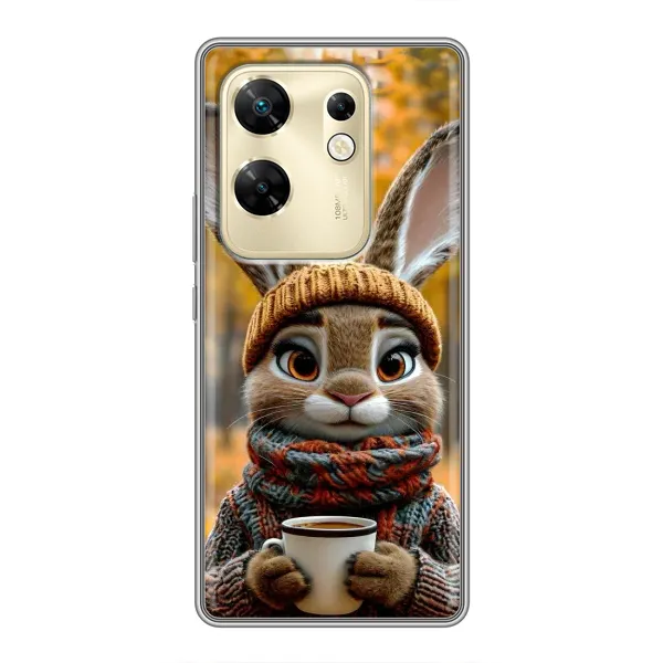 Чохол з малюнком «Зайчик з кавою» для Infinix Zero 30 Чохол з малюнком «Зайчик з кавою» для Infinix Zero 30