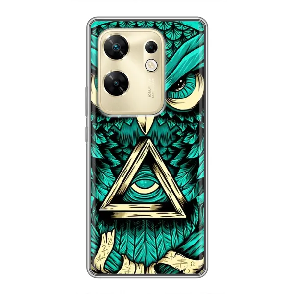 Чехол с рисунком «Зеленая сова» для Infinix Zero 30 Чехол с рисунком «Зеленая сова» для Infinix Zero 30
