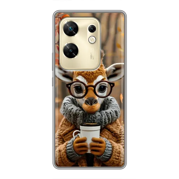 Чохол з малюнком «Жираф з кавою» для Infinix Zero 30 Чохол з малюнком «Жираф з кавою» для Infinix Zero 30