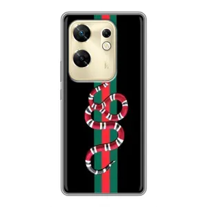 Чехлы Бренд GUCCI для Infinix Zero 30 (Змей Гуччи)