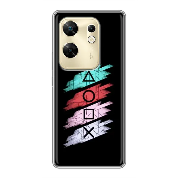 Чехол с рисунком «Значки Sony» для Infinix Zero 30 Чехол с рисунком «Значки Sony» для Infinix Zero 30
