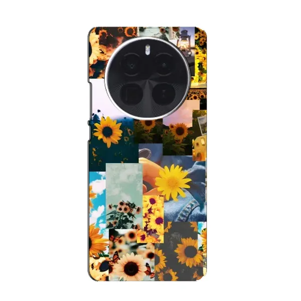Чехол с рисунком «Подсолнуховый дизайн» для Infinix Zero 40 5G