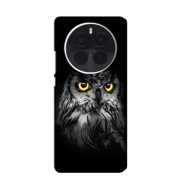 Чехол с рисунком «Сова на чёрном» для Infinix Zero 40 5G Чехол с рисунком «Сова на чёрном» для Infinix Zero 40 5G