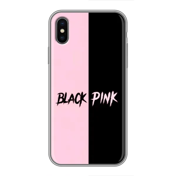 Чехол с рисунком «BLACK PINK» для iPhone X