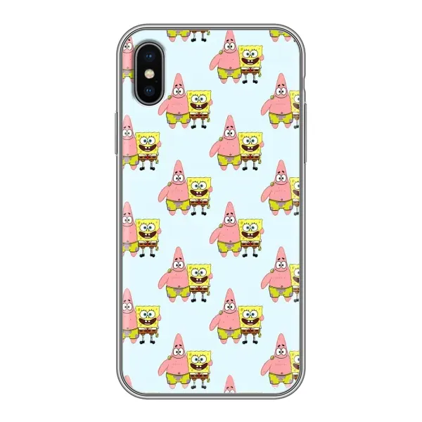 Чехол с рисунком «Боб и Патрик» для iPhone X