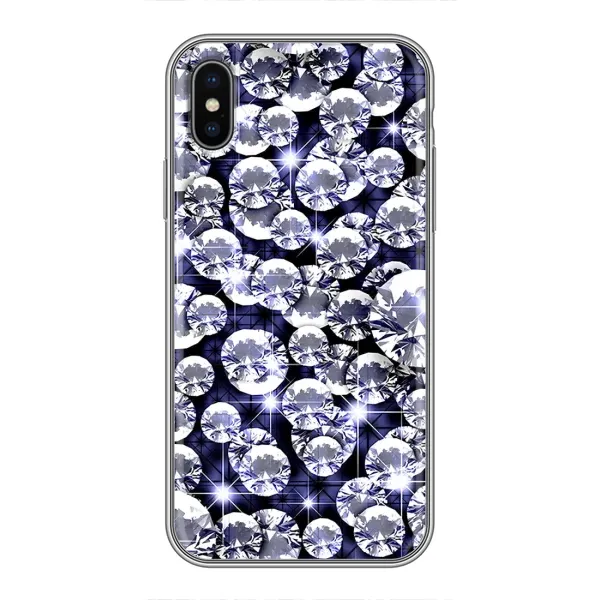 Чехол с рисунком «Бриллианты» для iPhone X Чехол с рисунком «Бриллианты» для iPhone X