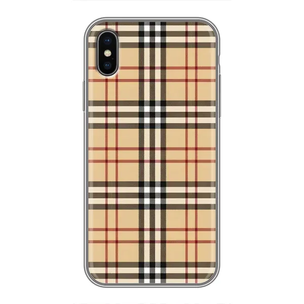 Чехол с рисунком «Burberry стиль» для iPhone X Чехол с рисунком «Burberry стиль» для iPhone X