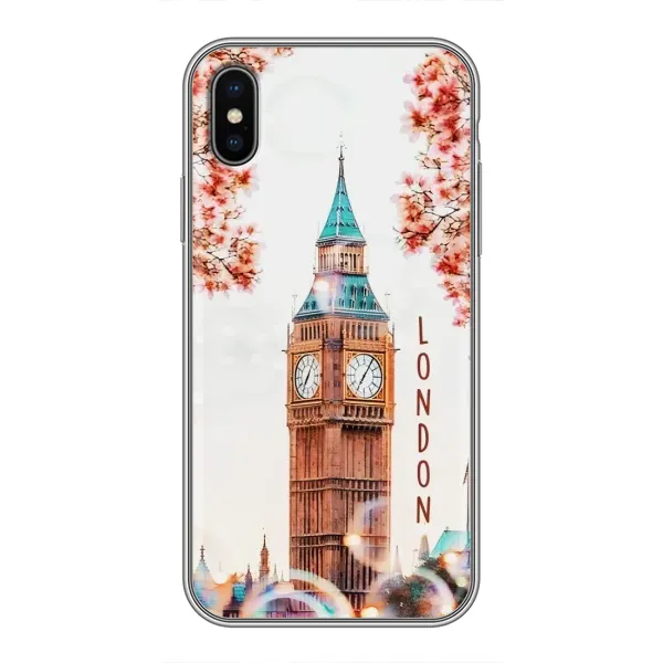 Чохол з малюнком «Годинник Лондон» для iPhone X