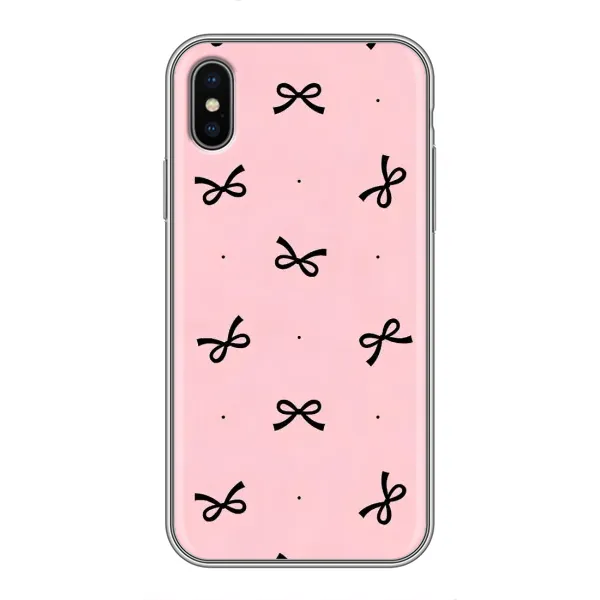 Чехол с рисунком «Черные бантики» для iPhone X Чехол с рисунком «Черные бантики» для iPhone X