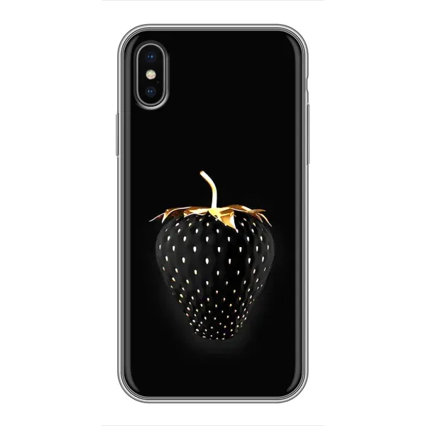 Чехол с рисунком «Чёрная клубника» для iPhone X Чехол с рисунком «Чёрная клубника» для iPhone X
