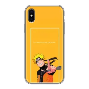 Чохли з принтом НАРУТО на iPhone X (Даттебайо)