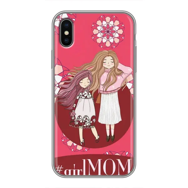 Чехол с рисунком «Дочь и мама» для iPhone X Чехол с рисунком «Дочь и мама» для iPhone X