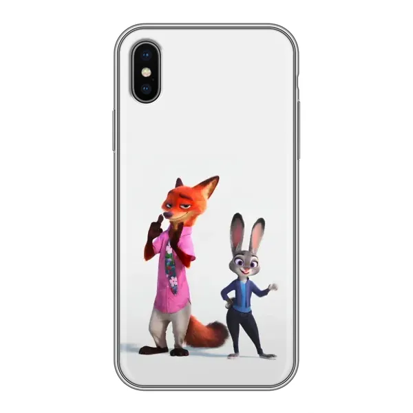 Чехол с рисунком «Джуди и Ник» для iPhone X Чехол с рисунком «Джуди и Ник» для iPhone X