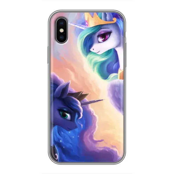 Чохол з малюнком «Єдиноріжки на хамарках» для iPhone X Чохол з малюнком «Єдиноріжки на хамарках» для iPhone X