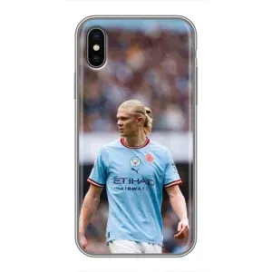 Чехлы с принтом для iPhone X Футболист (Эрлинг Холанд)