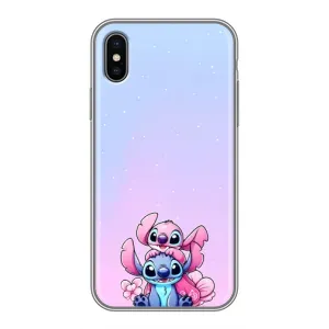 Чохол з малюнком «Ейнджел і Стіч» для iPhone X