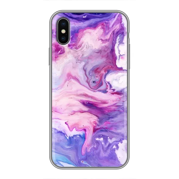 Чехол с рисунком «Фиолетовый мрамор» для iPhone X Чехол с рисунком «Фиолетовый мрамор» для iPhone X