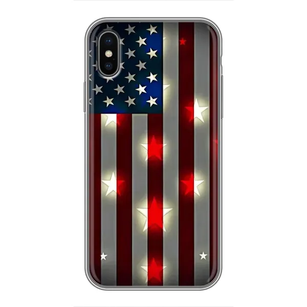 Чехол с рисунком «Флаг США 2» для iPhone X Чехол с рисунком «Флаг США 2» для iPhone X