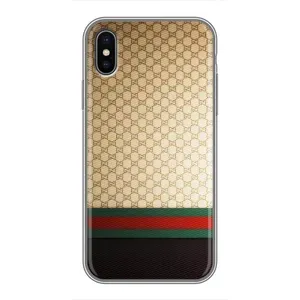 Чехлы Бренд GUCCI для iPhone X (Фон Гуччи)