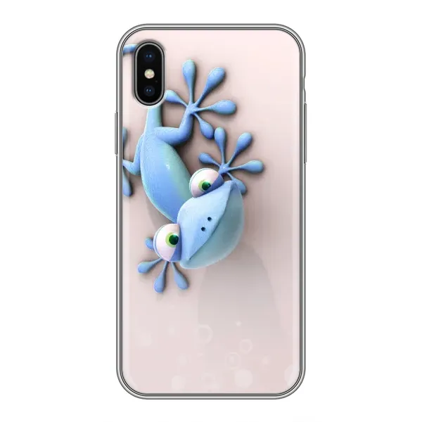 Чехол с рисунком «Геккон» для iPhone X Чехол с рисунком «Геккон» для iPhone X