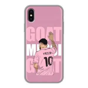 Чехлы Лео Месси в Майами на iPhone X (GOAT MESSI)