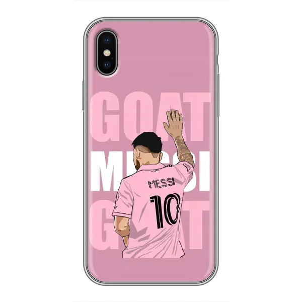 Чехол с рисунком «GOAT MESSI» для iPhone X